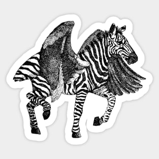 Zebra-Flamingo Sticker